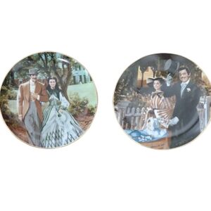 Gone with the Wind Collector Plates Set of 2